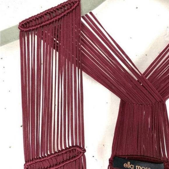 Fabulous Ella Moss couture Wine Sleeveless! Size Small - Picture 5 of 6